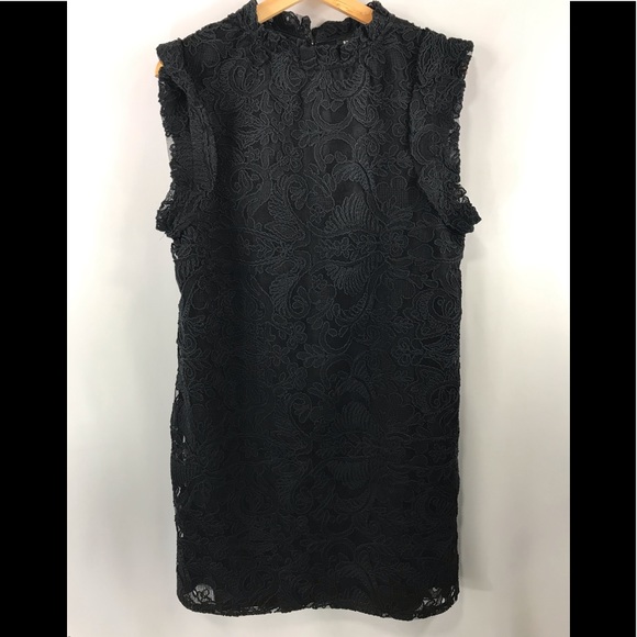 Express Dress Small Elegant Black Lace - Picture 1 of 1